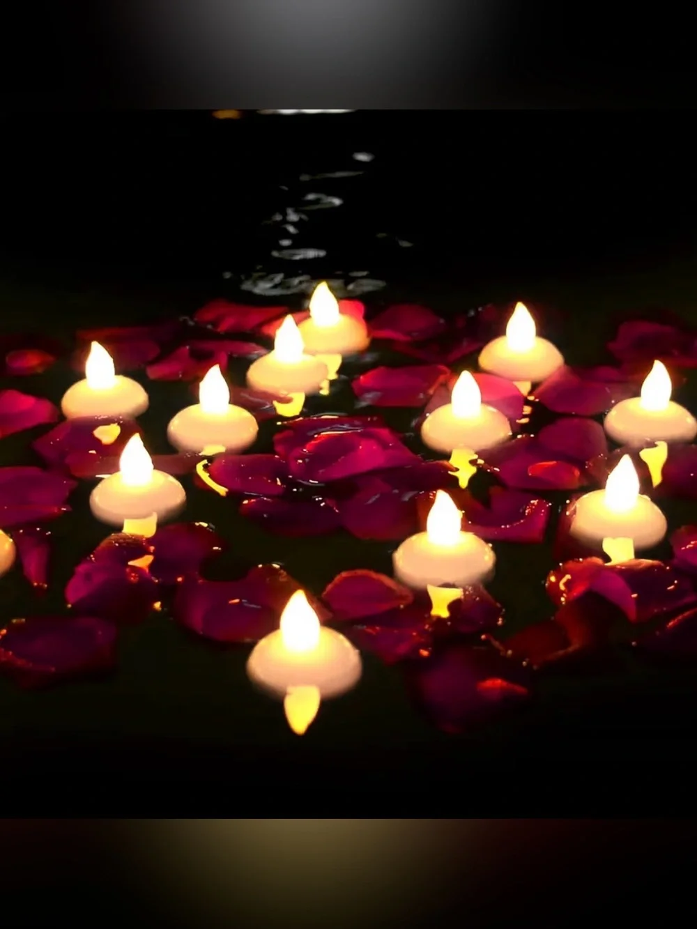 48 Pack Waterproof Flameless Floating Tealights